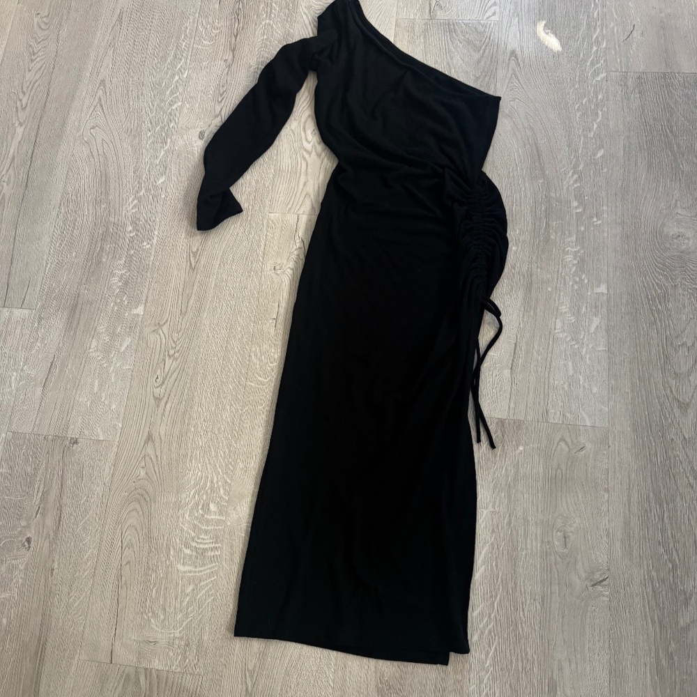 Black sweater dress